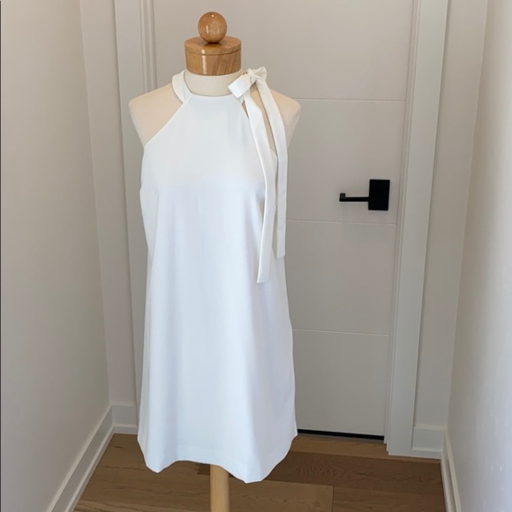Guess Halter Bow Tie Dress off white small